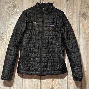 Patagonia x Chobani women’s Nano Puff® lightweight jacket. Size: medium